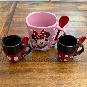Disney Minnie Mouse Pink Mug and Espresso Black Set